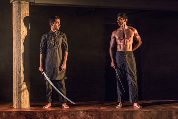 Danny Ashok and Darren Kuppan in Guards at the Taj at the Bush Theatre 2017